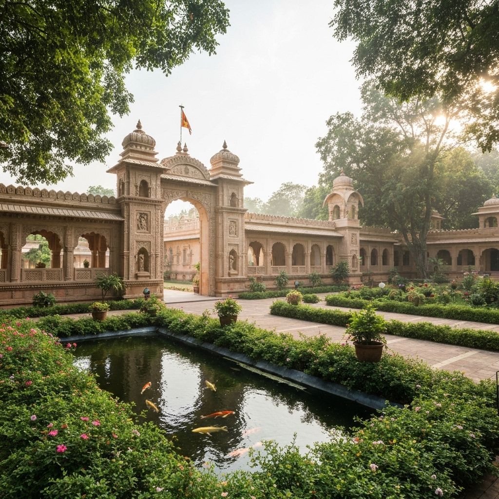 Historical view of the ashram